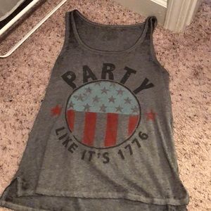 Patriotic tank. 4th of July